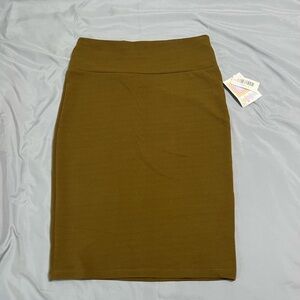 LuLaRoe Olive Green Cassie Pencil Skirt